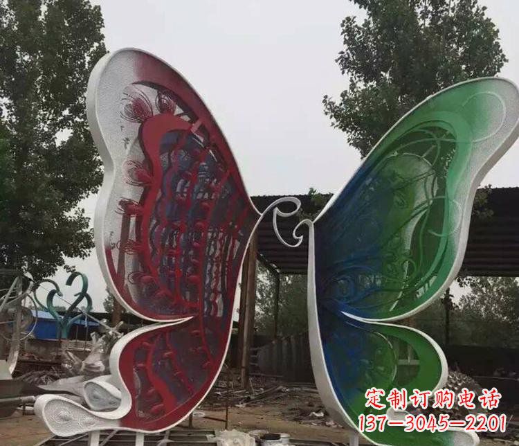 金华不锈钢蝴蝶公园动物雕塑