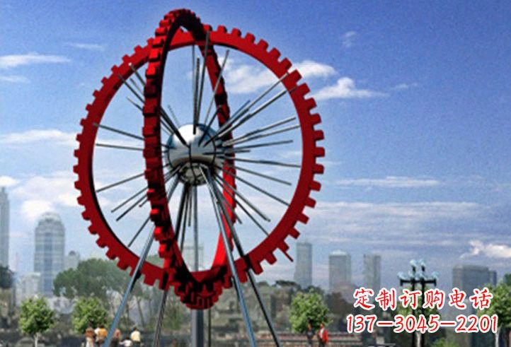 金华不锈钢摩天轮雕塑美丽的景观