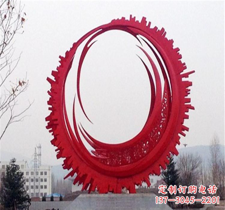 金华不锈钢齿轮雕塑令人惊叹的精细艺术