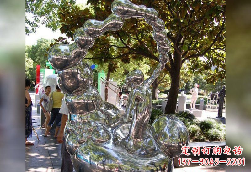 金华精美不锈钢儿童雕塑