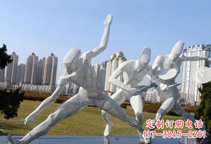 金华精致不锈钢羽毛球雕塑