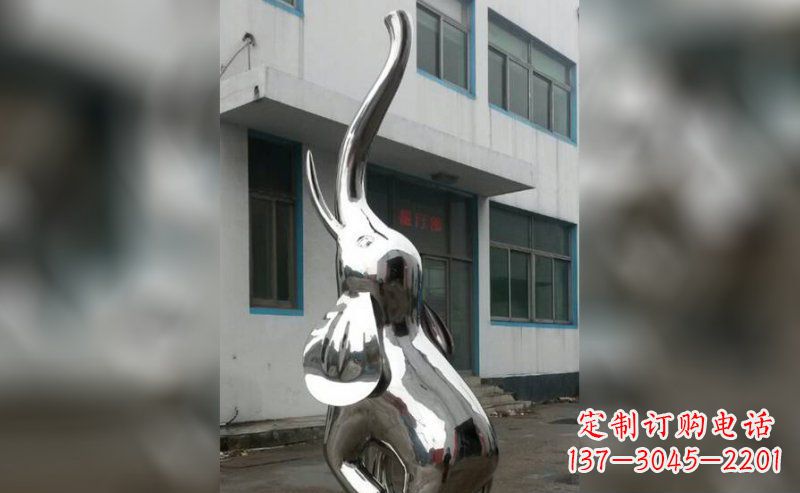 金华精致的不锈钢大象雕塑