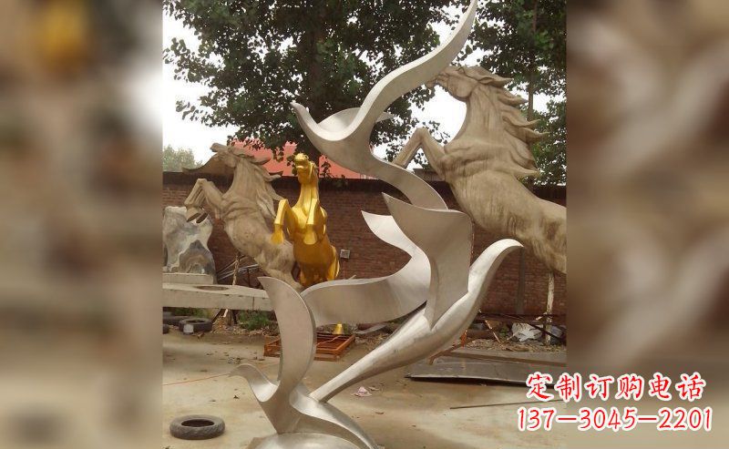 金华不锈钢大雁雕塑