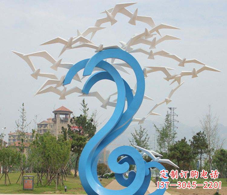 金华不锈钢大雁雕塑传承传统文化的象征