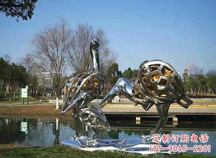 金华精美非凡的不锈钢丹顶鹤雕塑
