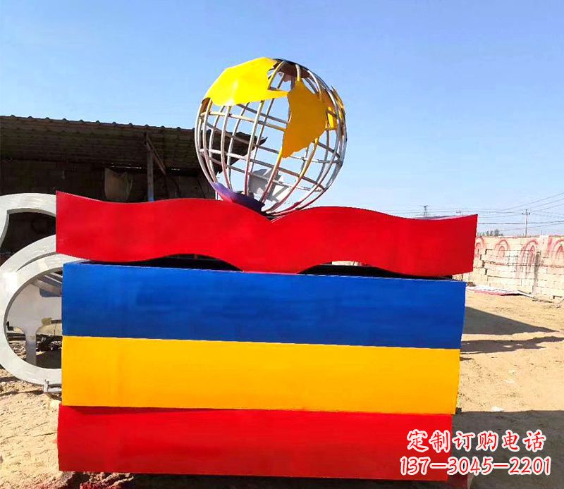 金华不锈钢地球雕塑——象征地球的美丽与和谐