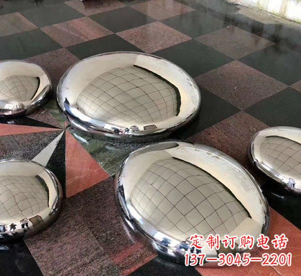 金华精致的不锈钢鹅卵石雕塑