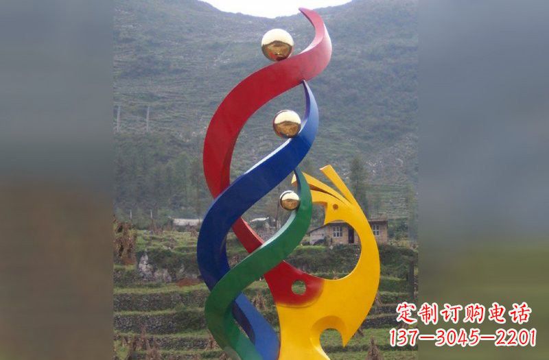 金华不锈钢凤凰雕塑象征着精致的美
