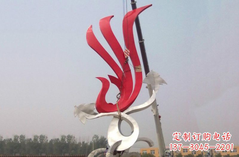 金华不锈钢凤凰雕塑安装介绍