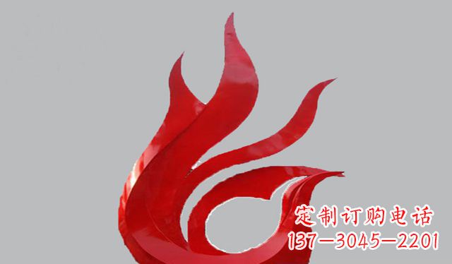 金华不锈钢凤凰雕塑——传承古代文化之美