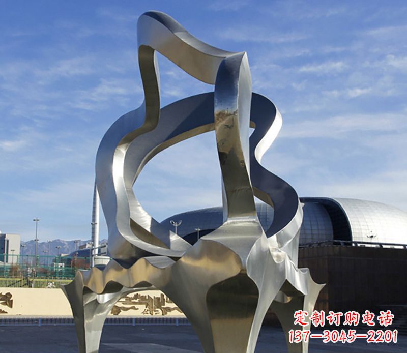 金华不锈钢抽象钢琴雕塑 (2)