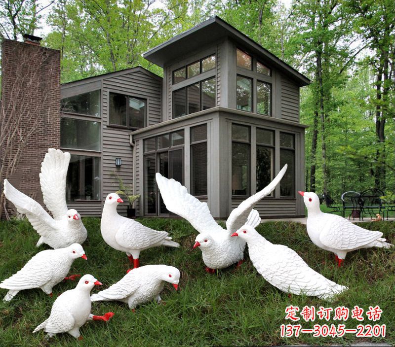 金华不锈钢抽象鸽子雕塑