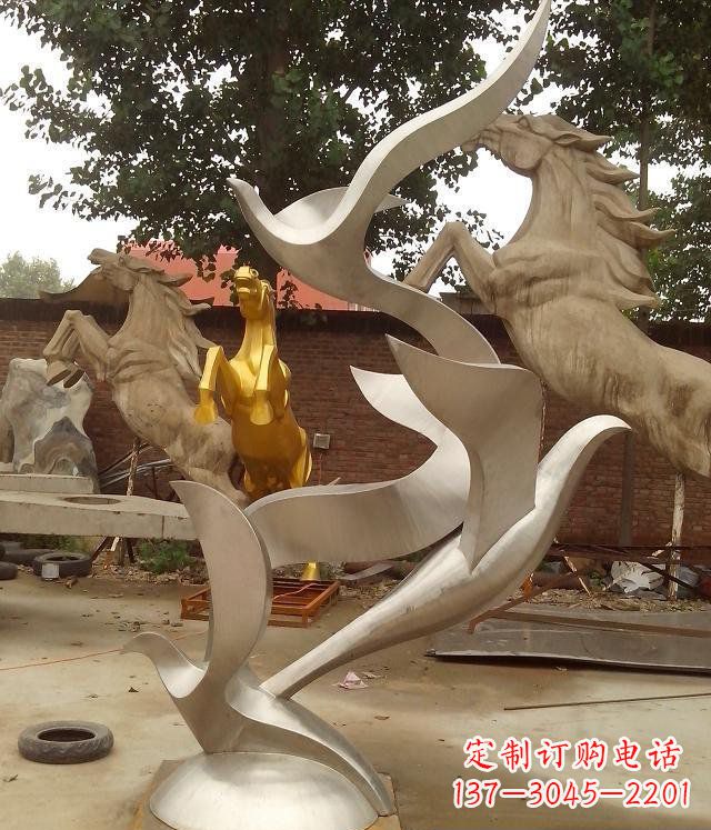 金华精美不锈钢鸽子雕塑