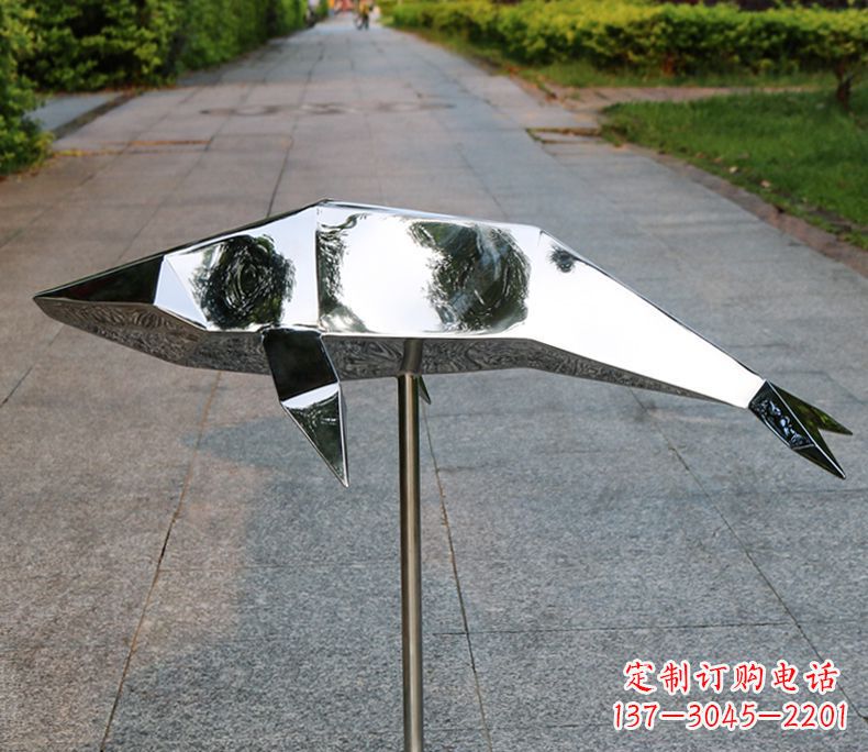 金华不锈钢海豚雕塑令人惊叹的精致艺术品