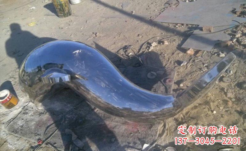 金华不锈钢海豚雕塑展示优雅美丽
