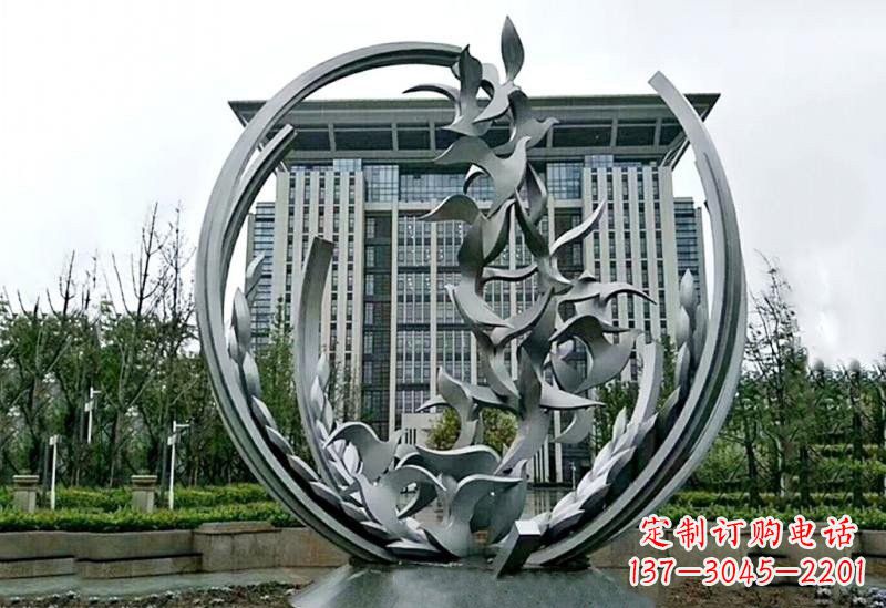 金华不锈钢和平鸽雕塑