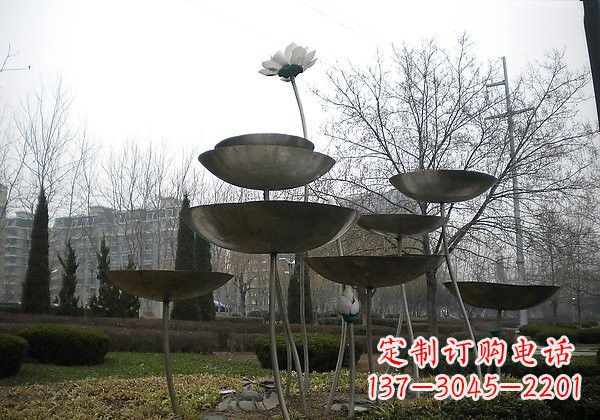 金华不锈钢荷花雕塑浪漫与优雅的融合