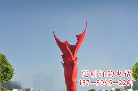 金华不锈钢火炬雕塑——点燃友谊之火