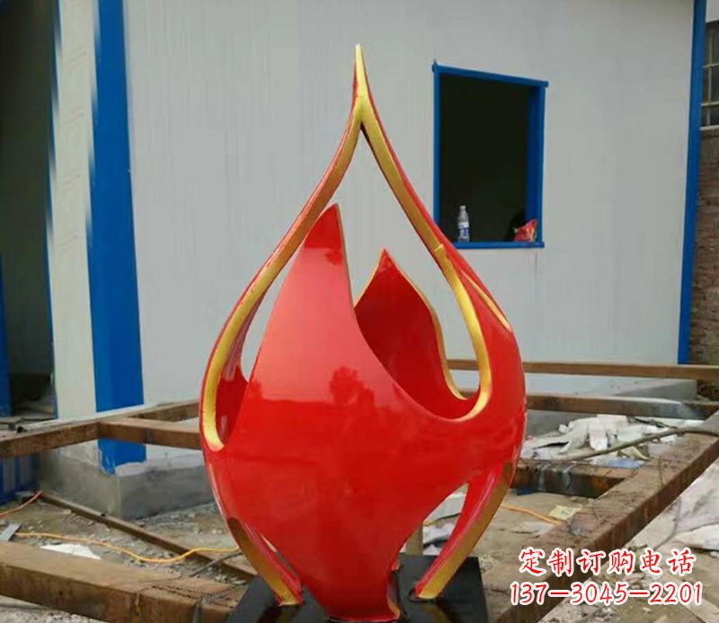 金华不锈钢龙雕塑点缀火龙果广场