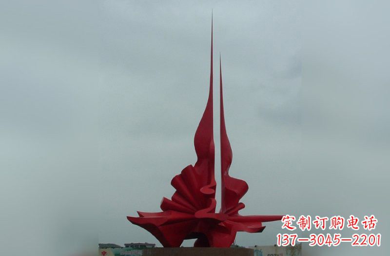 金华精美不锈钢火炬雕塑
