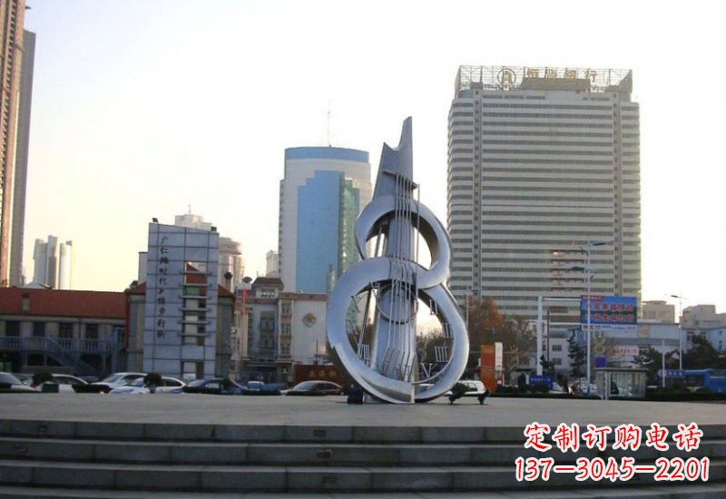 金华不锈钢吉他雕塑