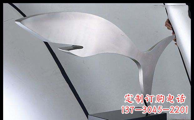 金华精美不锈钢鲸鱼雕塑
