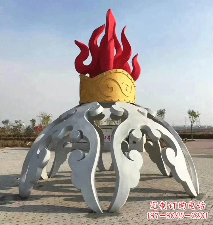 金华不锈钢拱门雕塑精致而又充满艺术气息