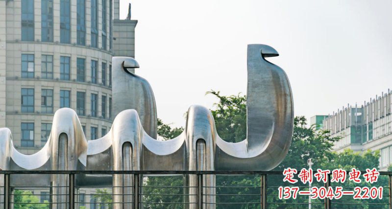 金华不锈钢骆驼给街边带来美丽