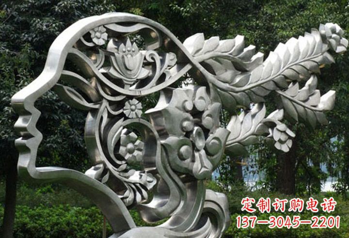 金华不锈钢美女雕塑一种流行的艺术形式