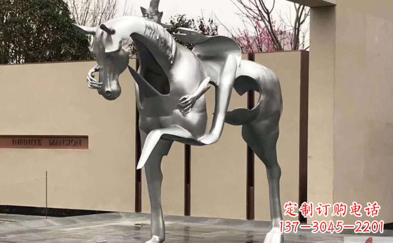 金华不锈钢骑马雕塑精美外形与经久耐用