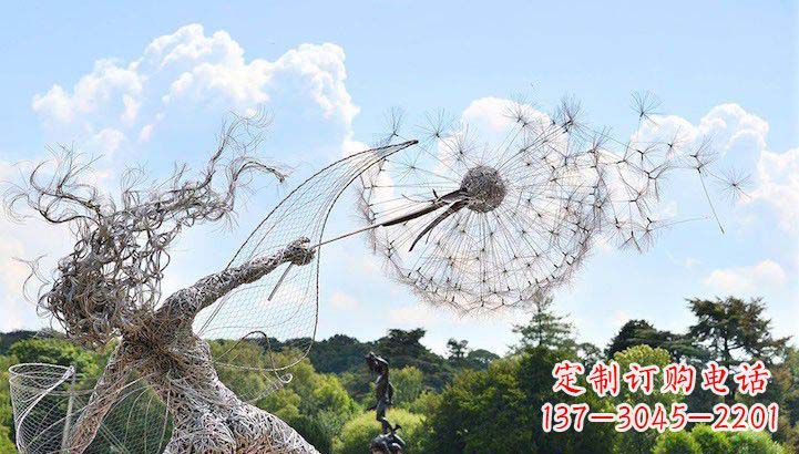 金华不锈钢蒲公英雕塑