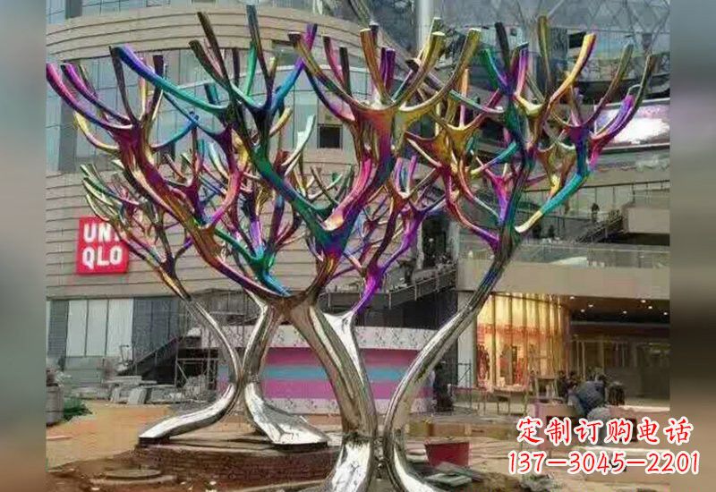 金华不锈钢树枝雕塑自然的美丽