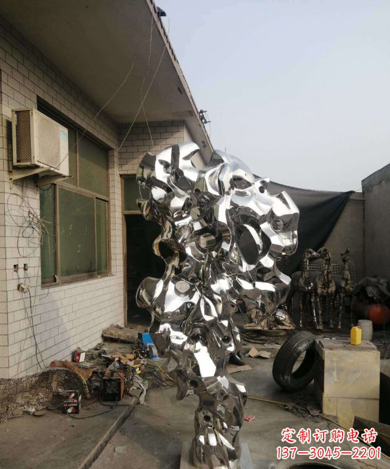 金华太湖石雕塑不锈钢的艺术精品