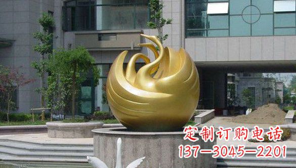 金华不锈钢天鹅雕塑
