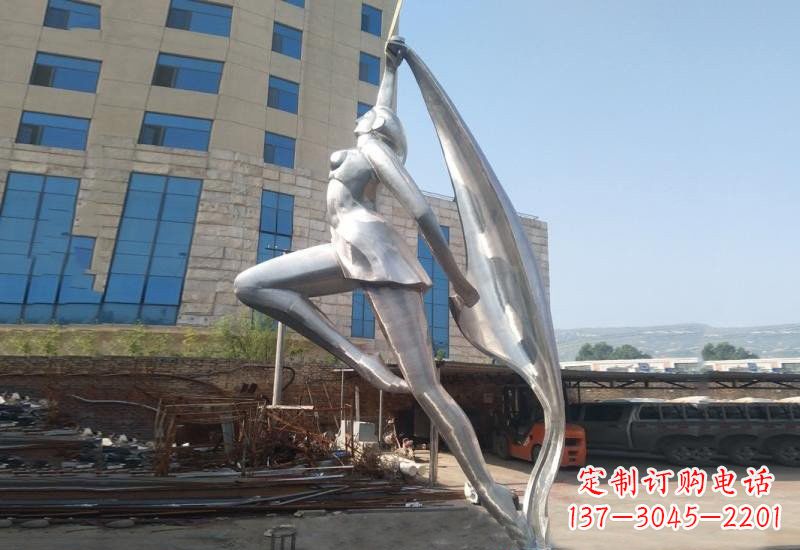 金华不锈钢女孩雕塑