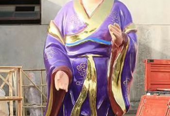 金华玻璃钢宗教庙宇彩绘八仙神像