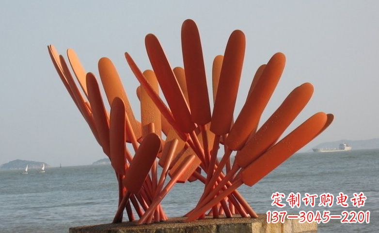 金华精美不锈钢船桨雕塑