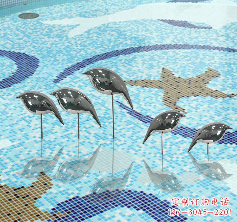 金华不锈钢创意鸽子雕塑展现精致美感