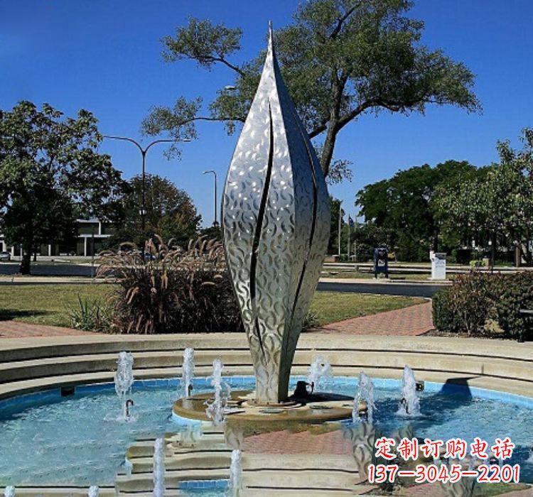 金华不锈钢创意喷泉雕塑