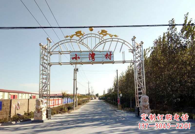 金华不锈钢牌坊雕塑让美丽的传统永存