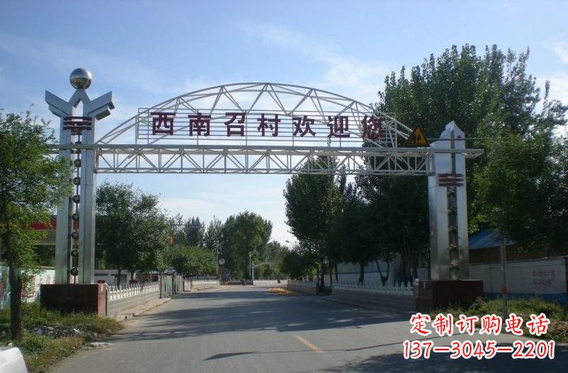 金华不锈钢牌坊雕塑传承传统文化