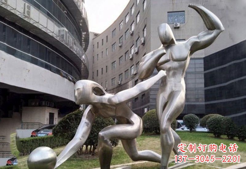 金华不锈钢保龄球雕塑——精美绝伦