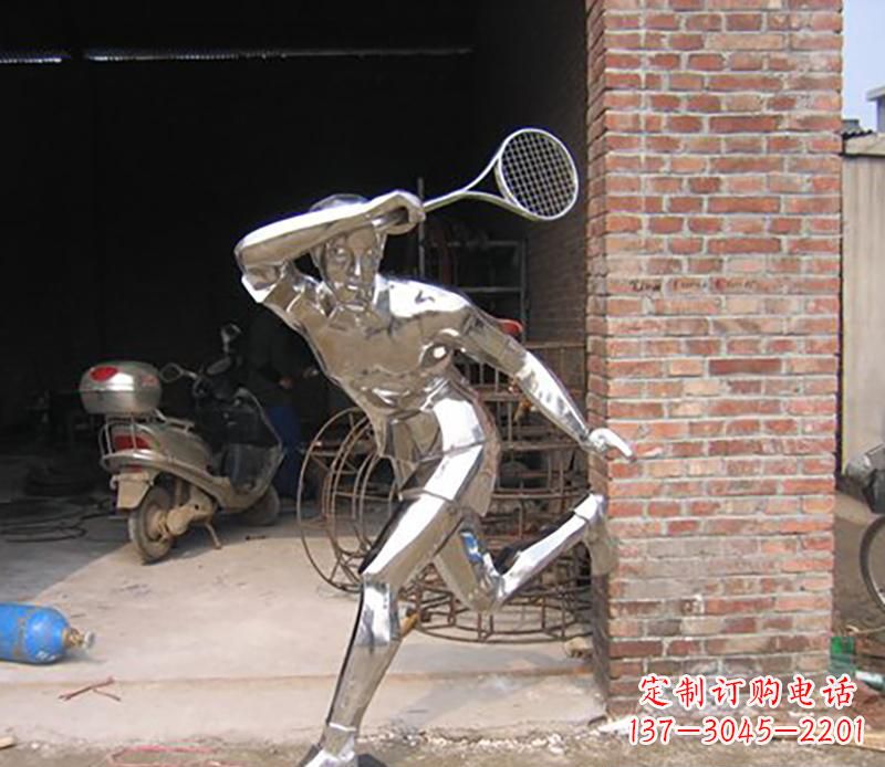 金华不锈钢羽毛球雕塑