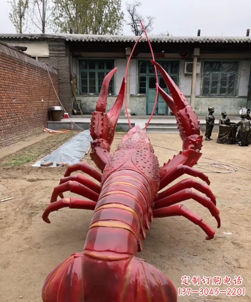 金华不锈钢大龙虾雕塑雕塑之美