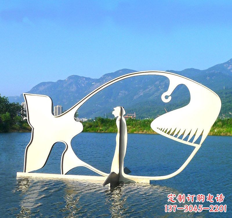 金华精美的不锈钢大型鲸鱼雕塑