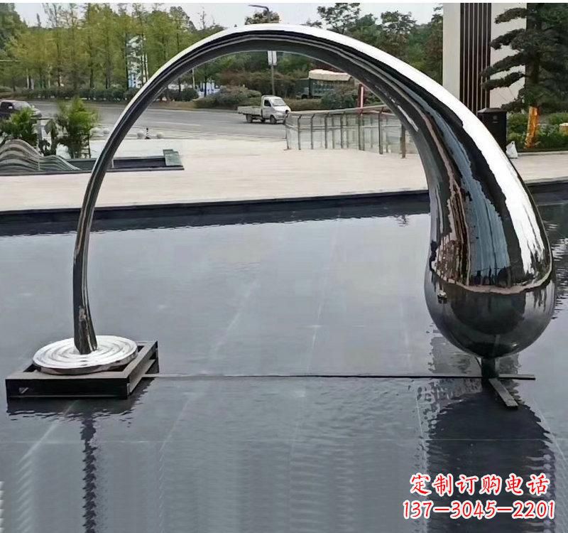 金华不锈钢大型水滴雕塑让艺术融入生活