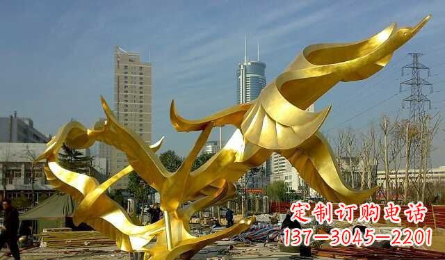 金华不锈钢大雁雕塑——一件传承中华文化的艺术杰作