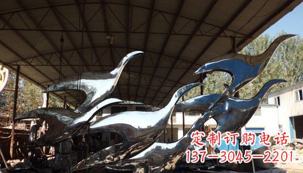 金华不锈钢大雁雕塑给环境带来生机