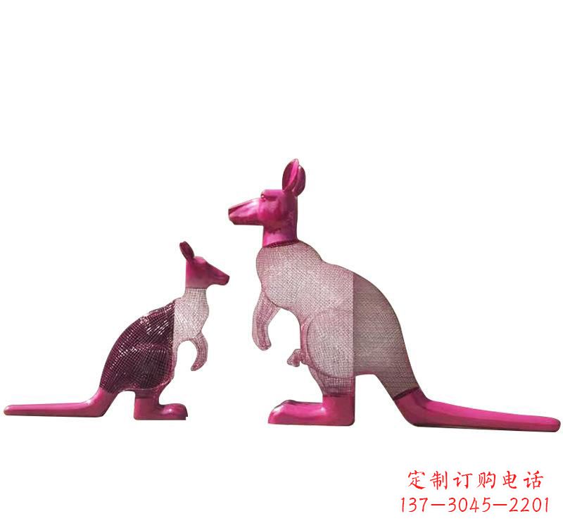 金华不锈钢袋鼠雕塑——传承澳大利亚文化