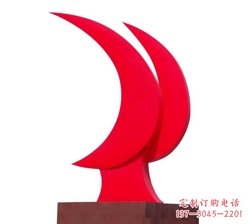 金华不锈钢党旗雕塑——传承中华文化精神